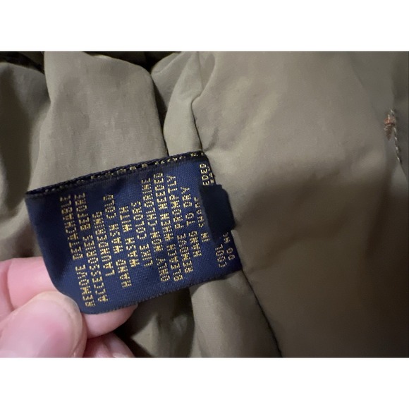 Polo Ralph Lauren Down Blend Puffer Vest Orange Men's XL Hooded, Detachable - Picture 12 of 16